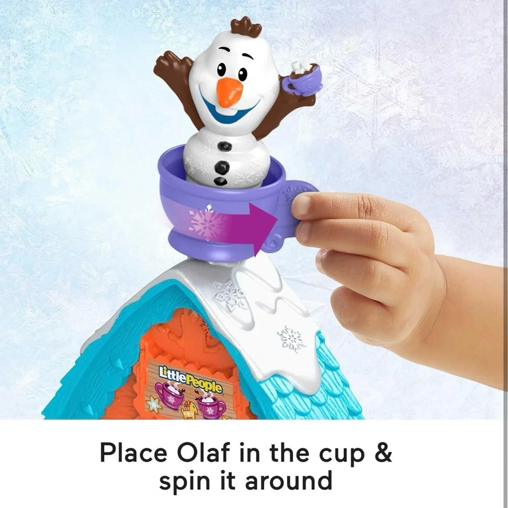 Little People Disney Frozen Snowflake Village Playset Fisher Price - Picture 10 of 11